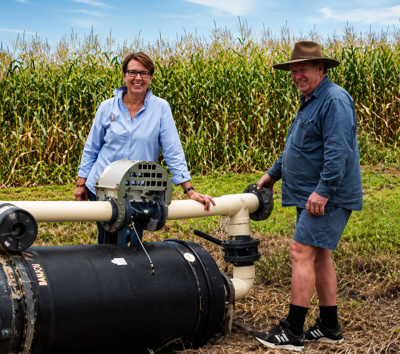 Delta Water magnetic water treatment system installed on-site