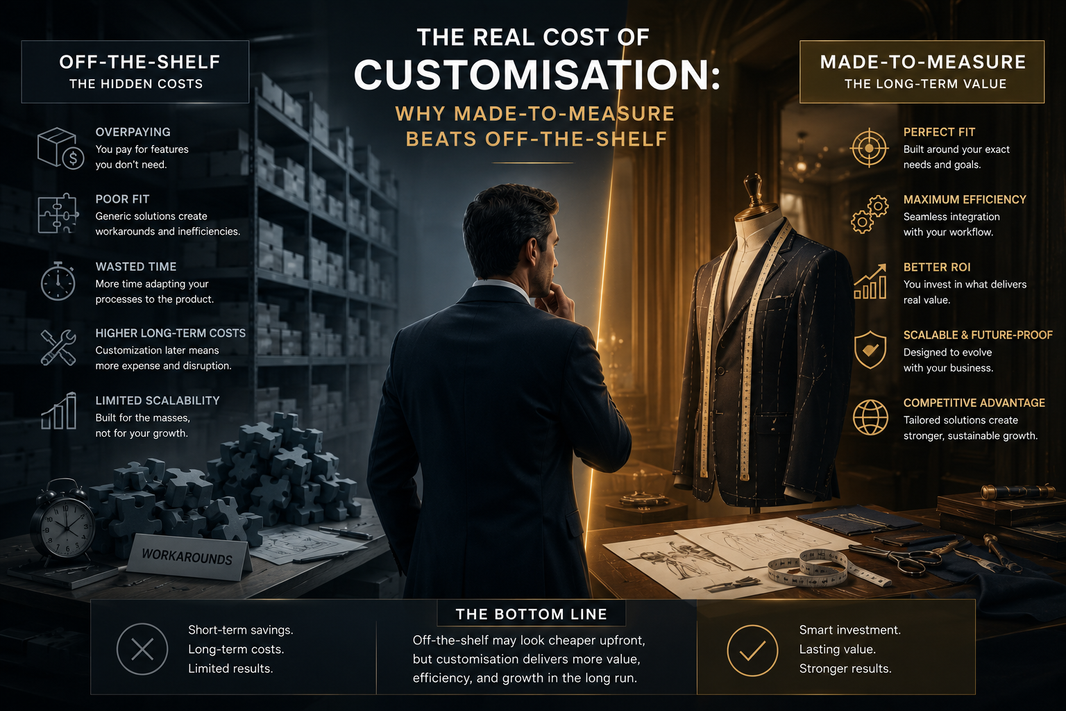 The Real Cost of Customisation: Why Made-to-Measure Beats Off-the-Shelf